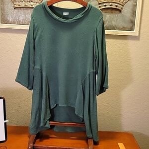 CMC Cotton Blend Green Tunic Size XL